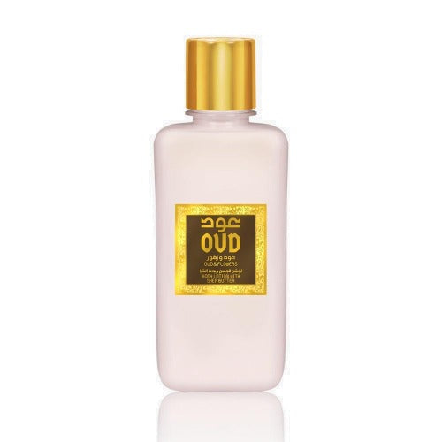 Oud and Flowers Body Lotion, featuring the finest Middle Eastern fragrance. Crafted with Shea butter, this lotion is not only lightweight and hydrating but also a delight to use.