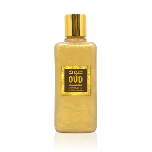 Oud Majestic Shower Gel—an exceptional and uniquely crafted shower gel with a rich, exquisite fragrance. Elevate your shower experience with deep satisfaction and contentment. These aromatic shower gels stand among the finest in the market, ensuring a priceless enhancement to your daily life.